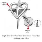 astral-heart-titanium-alloy-lip-ear-stud-1 body piercing jewellery