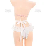 cat-costumes-lingerie-cute-white-jumpsuit-6 role paly lingerie