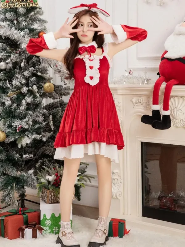 chirstmas-costume-cute-lolita-dress-5 cute christmas costumes