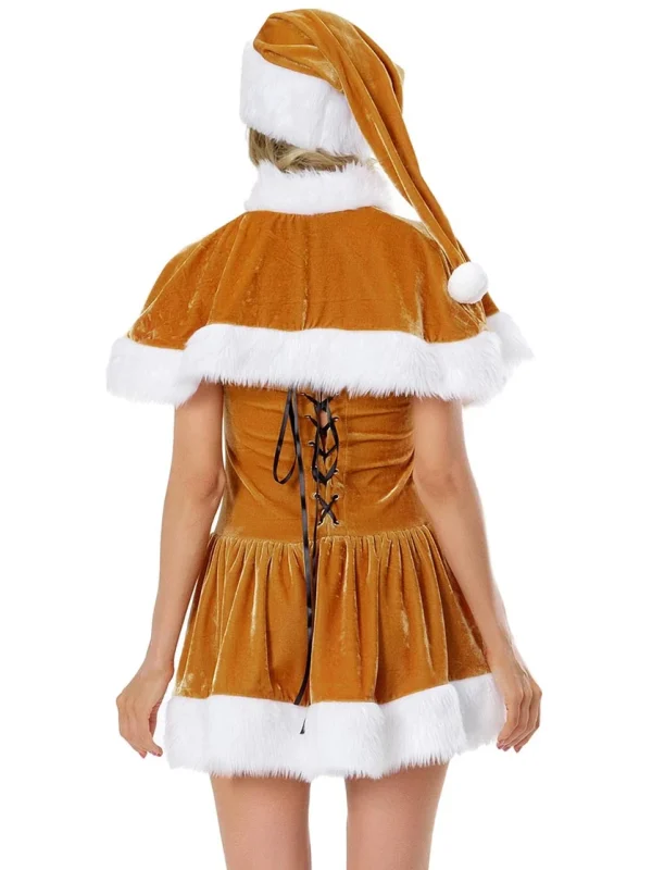 chirstmas-costume-tie-strap-dress-with-shawl-5 sexy christmas costumes