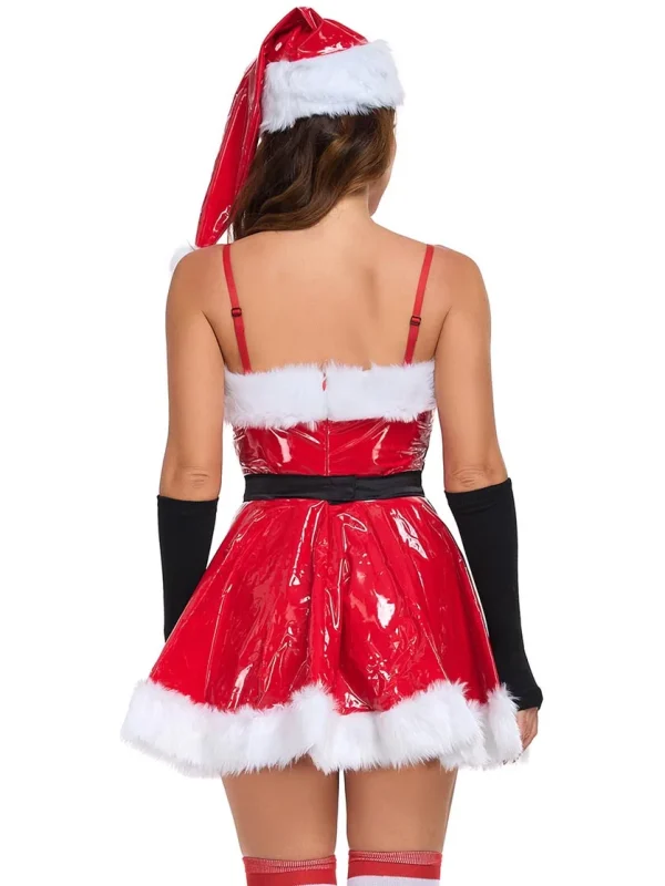 christmas-costume-classic-red-leather-dress-4 sexy christmas costumes