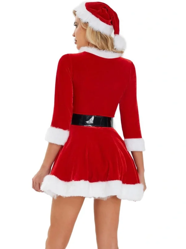 christmas-costume-classic-red-velet-dress-3 sexy christmas costumes