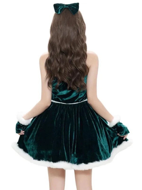 christmas-costume-cute-velet-dress-suit-5 cute christmas costumes