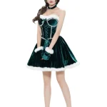 christmas-costume-cute-velet-dress-suit-6 cute christmas costumes