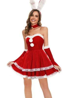 christmas-costumes-bunny-red-cute-suit-1 cute christmas costumes