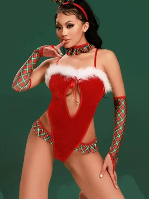 christmas-costumes-front-hollow-bodysuit-1 sexy christmas costumes