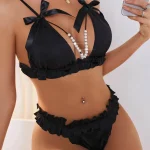 cute-lingerie-bow-pearl-2-piece-set-2 best lingerie website