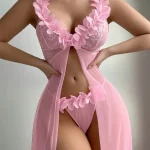 cute-lingerie-dress-pink-flower-suit-1 best lingerie website