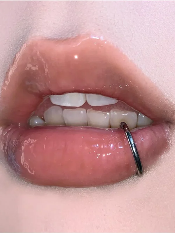 lip-piercing-jewellery-simple-ring-1 body piercing jewellery