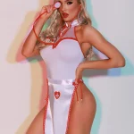 nurse-cosplay-off-shoulder-dress-1 role paly lingerie