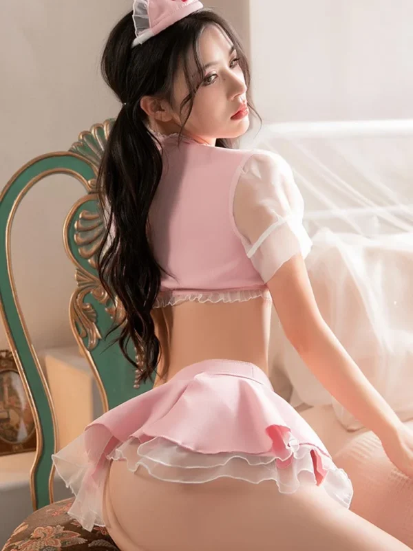 nurse-cosplay-split-pink-cute-set-2 sexy nurse cosplay