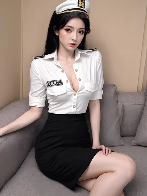 police-cosplay-side-slit-skirt-suit-3 sexy police cosplay