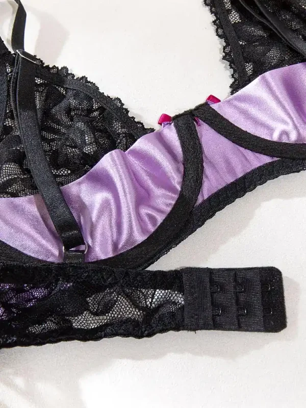 teddy-lingerie-black-lace-apron-set-7 lingerie teddy