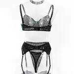 teddy-lingerie-black-leopard-mesh=set-8 lingerie teddy