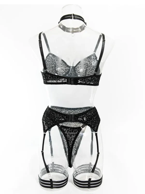 teddy-lingerie-black-leopard-mesh=set-8 lingerie teddy