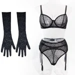 teddy-lingerie-black-mesh-polka-dots-6 sexy teddy lingerie