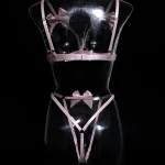 teddy-lingerie-bownots-straps-set-4 lingerie teddy
