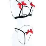 teddy-lingerie-bownots-straps-set-6 lingerie teddy