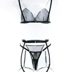 teddy-lingerie-chain-black-mesh-set-7 lingerie teddy