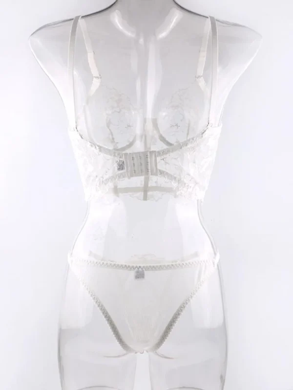 teddy-lingerie-croset-embroidered-mesh-set-7 lingerie teddy