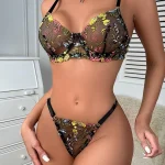 teddy-lingerie-cute-floral-underwear-set-3 lingerie teddy