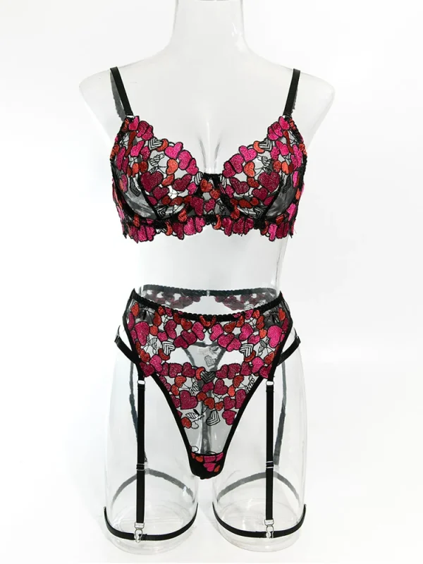 teddy-lingerie-cute-heart-4-piece-set-9 lingerie teddy