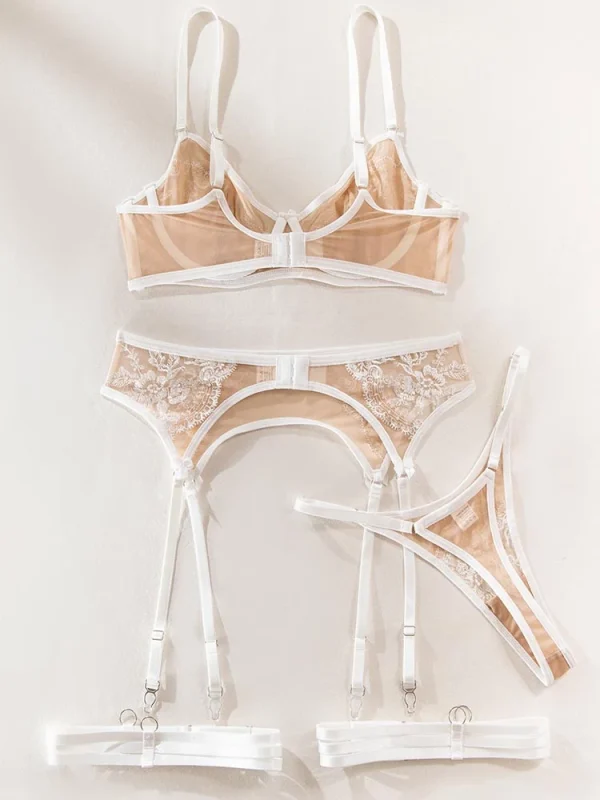 teddy-lingerie-floral-mesh-set-7 sexy teddy lingerie