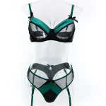 teddy-lingerie-green-black-mesh-suit-7 lingerie teddy