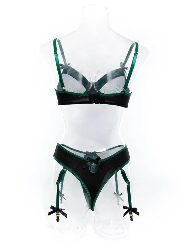 teddy-lingerie-green-black-mesh-suit-8 lingerie teddy
