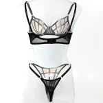 teddy-lingerie-grid-mesh-underwear-set-10 lingerie teddy