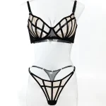 teddy-lingerie-grid-mesh-underwear-set-9 lingerie teddy