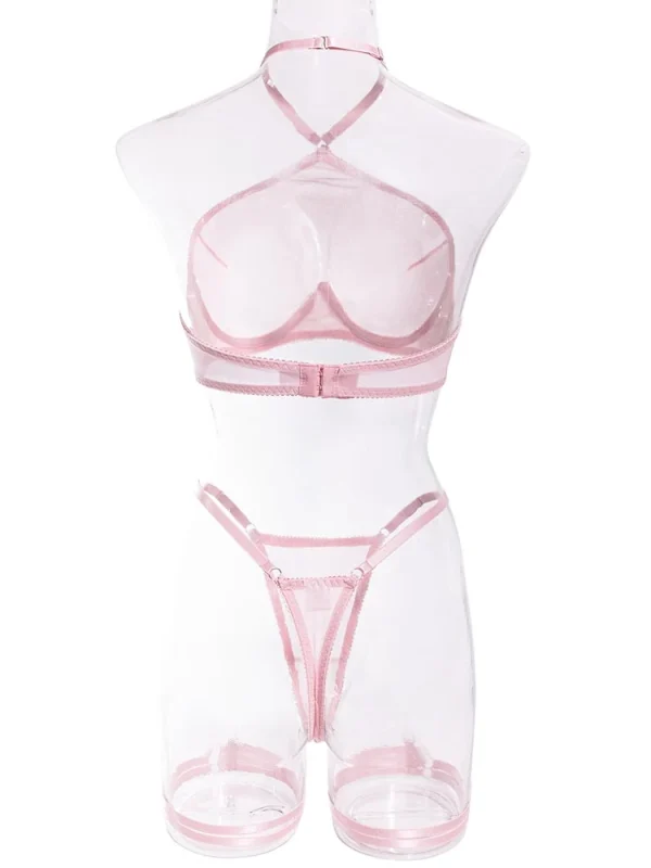 teddy-lingerie-halter-mesh-cute-suit-4 lingerie teddy