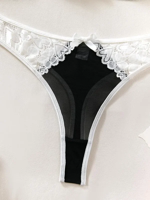 teddy-lingerie-heart-lace-underwear-set-8 lingerie teddy