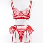 teddy-lingerie-hot-embroidered-4-piece-set-7 lingerie teddy