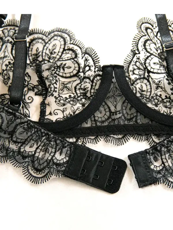 teddy-lingerie-hot-embroidered-4-piece-set-9 lingerie teddy