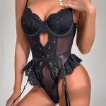 teddy-lingerie-lace-mesh-one-piece-4 lingerie teddy