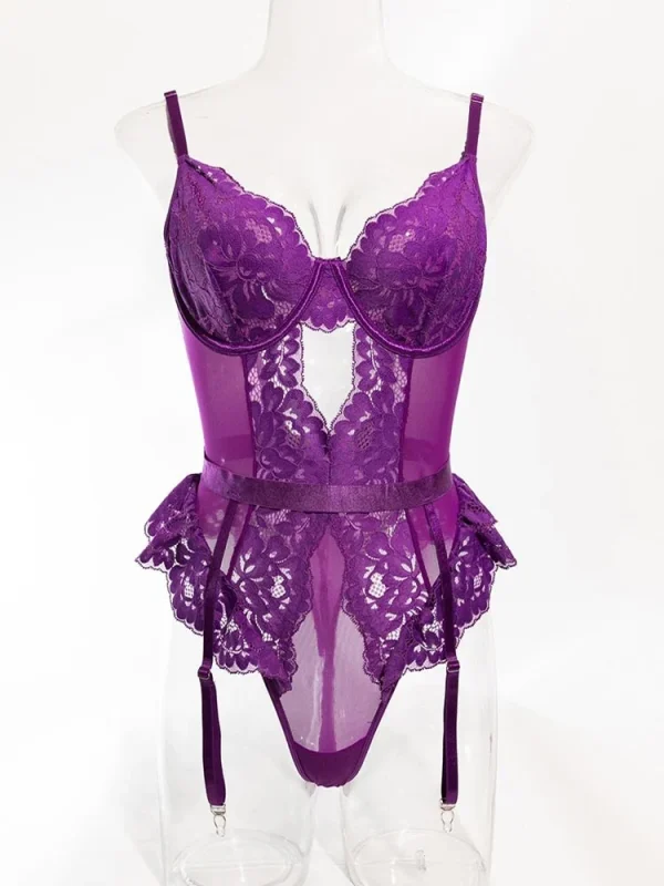 teddy-lingerie-lace-mesh-one-piece-7 lingerie teddy