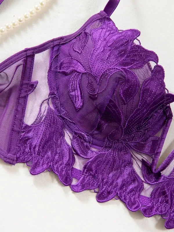 teddy-lingerie-mesh-embroidered-underwear-set-7 lingerie teddy