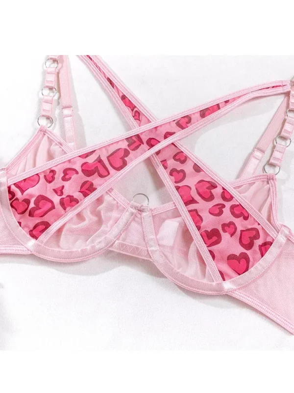 teddy-lingerie-pink-heart-pattern-set-5 lingerie teddy