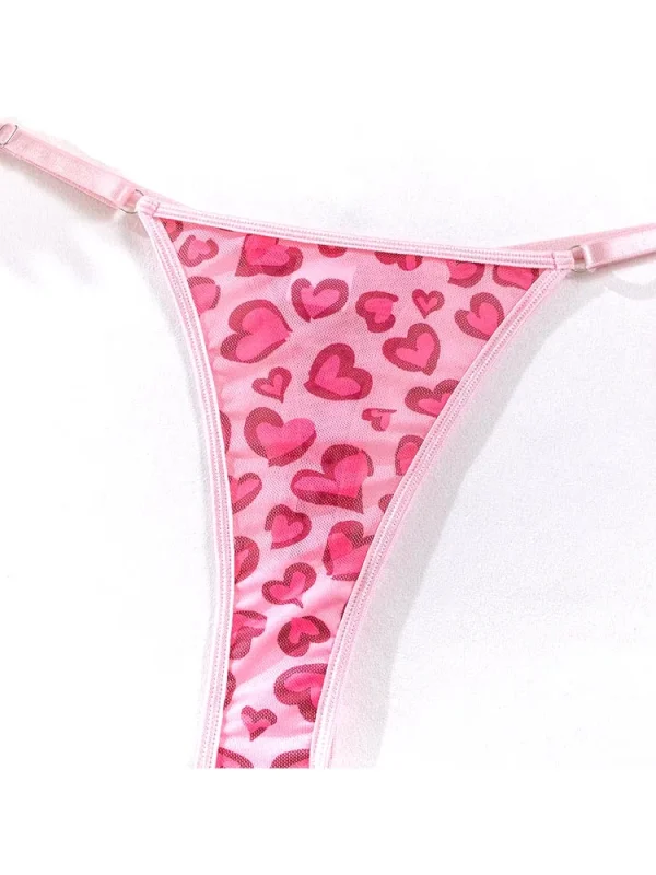 teddy-lingerie-pink-heart-pattern-set-6 lingerie teddy