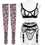 teddy-lingerie-pink-leopard-set-6 lingerie teddy