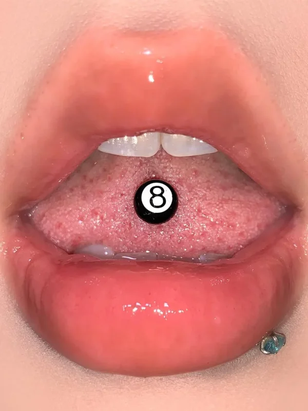 Body-Jewellery-Billiard-No.8-Stud-1 tongue piercing studs