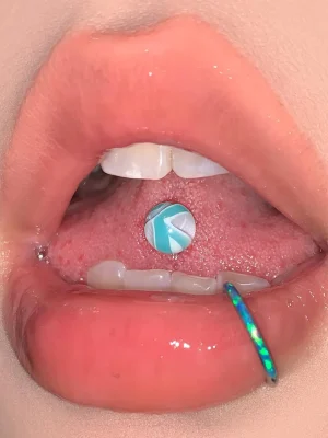 Body-Jewellery-Blue-Acrylic-Tongue-Stud-1 tongue piercing studs