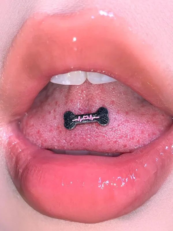 Body-Jewellery-Bone-Shape-Stone-Tongue-Stud-1 piercing jewellery