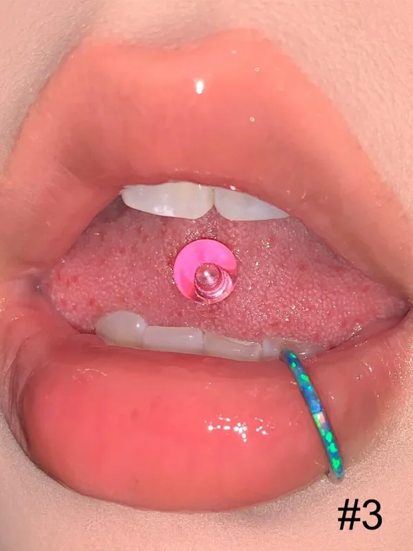 Body-Jewellery-Colorful-Acrylic-Tongue-Stud-4 tongue piercing studs