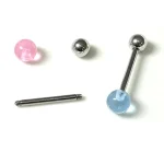 Body-Jewellery-Colorful-Acrylic-Tongue-Stud-8 tongue piercing studs