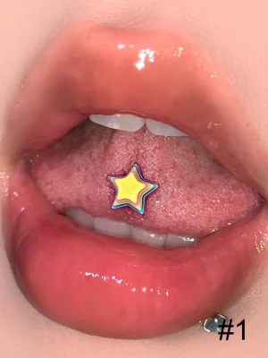 tongue piercing studs