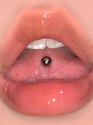 Body-Jewellery-Titanium-Ball-Tongue-Stud-1 Body Jewellery Titanium Ball Tongue Stud L067