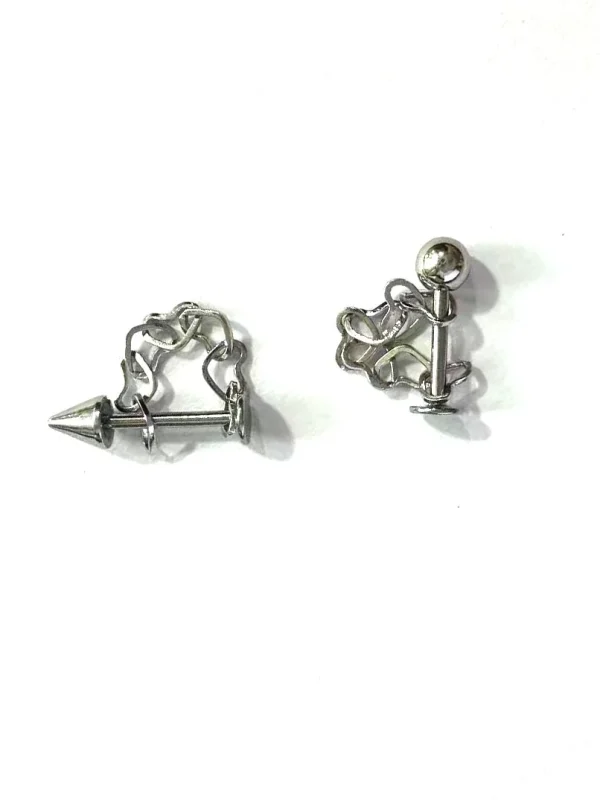 Piercing-Jewellery-Cone-Spherical-Lip-Stud-4 lip piercing rings
