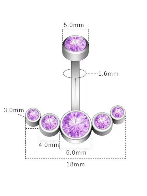 belly-button-piercing-ring-arc-zircons-body-jewelry-3 belly button jewellery